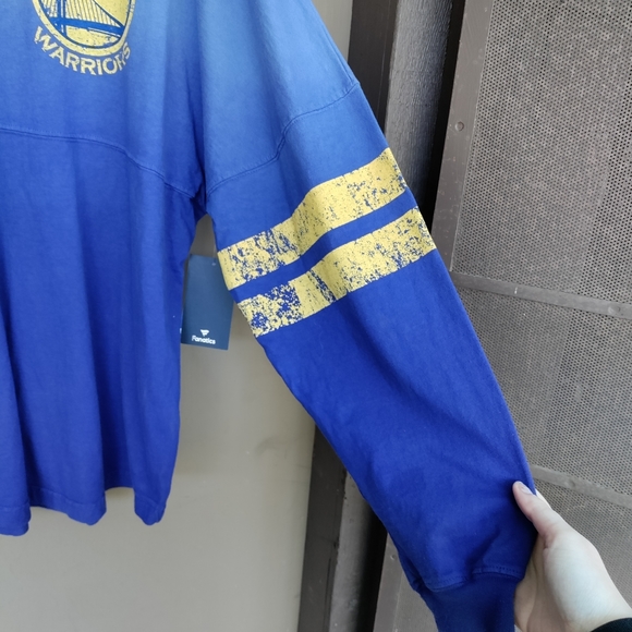 Fanatics Golden State Warriors Long Sleeved Baseball T-shirt - Picture 3 of 6